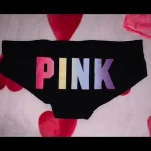 Panties Lot of 2 Victoria’s Secret Pink Rainbow Gradient & Boxer Brief Underwear